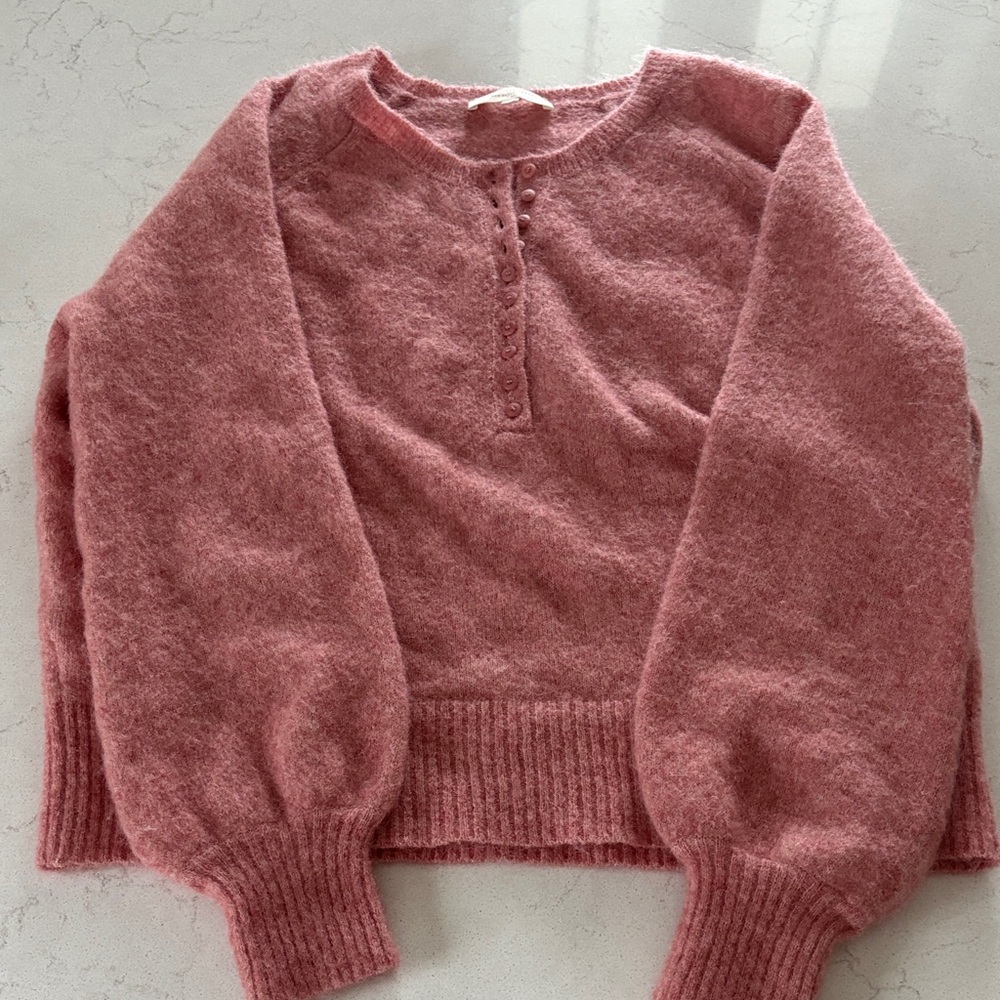Sezane Pink Sweater